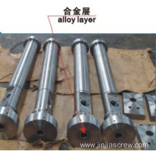 Extrusion bimetallic screw barrel